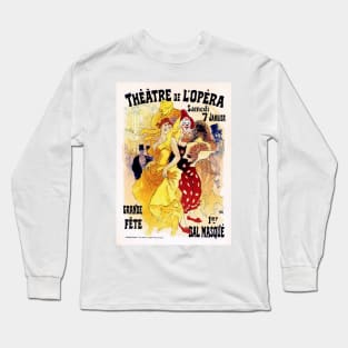 PARIS Opera THEATRE DE L OPERA by Jules Cheret Vintage French Long Sleeve T-Shirt